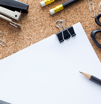 Composición material oficina